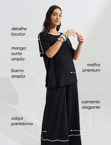 Conjunto Marbella Elora Preto