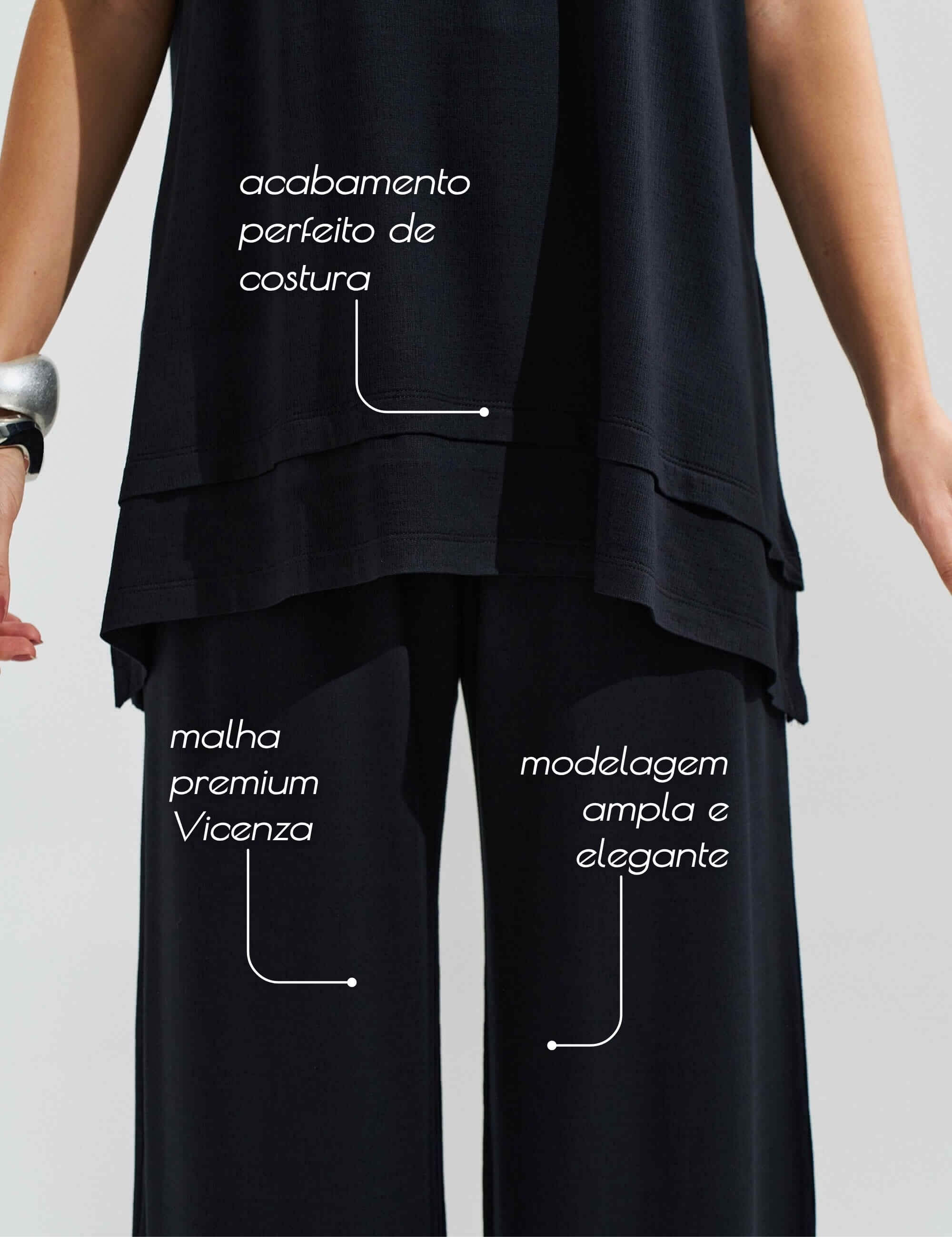 Conjunto Vicenza Elina Preto