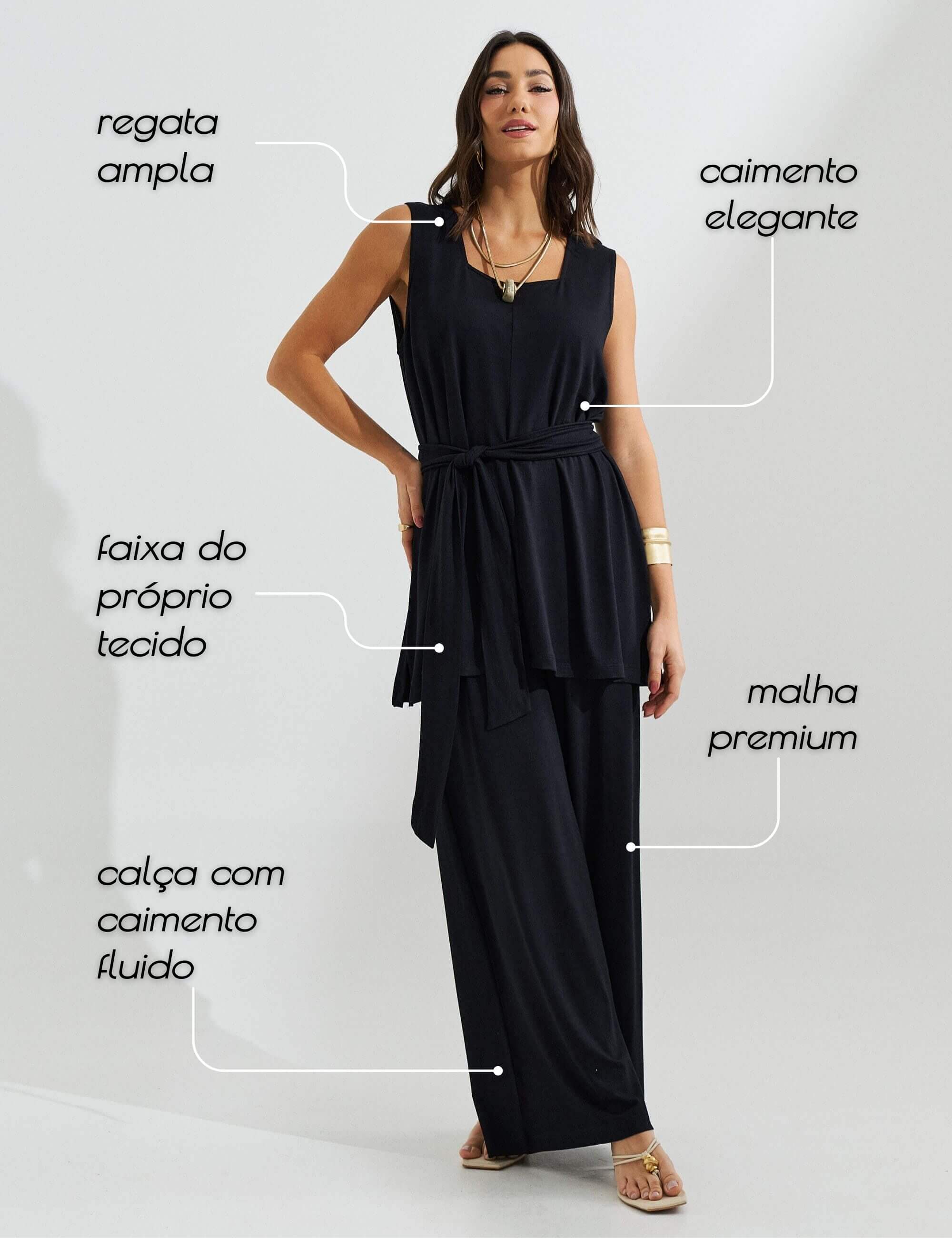 Conjunto Vicenza Evelina Preto