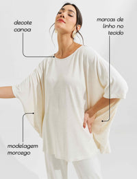 Conjunto Lino Vicenza Emilia Off White