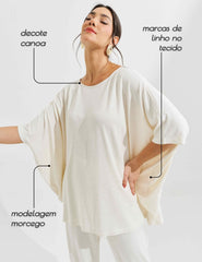 Conjunto Lino Vicenza Emilia Off White