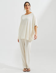 Conjunto Lino Vicenza Emilia Off White