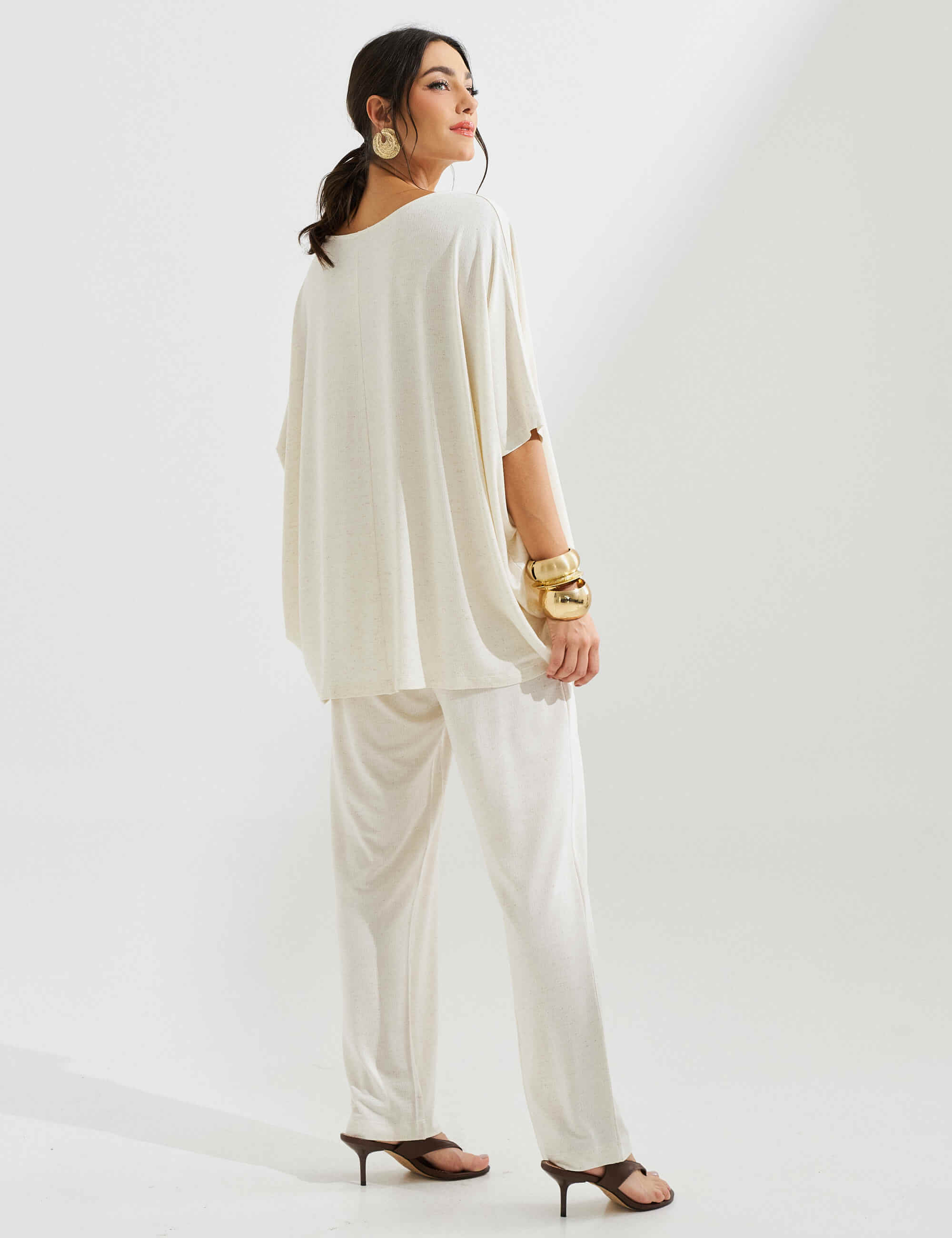 Conjunto Lino Vicenza Emilia Off White