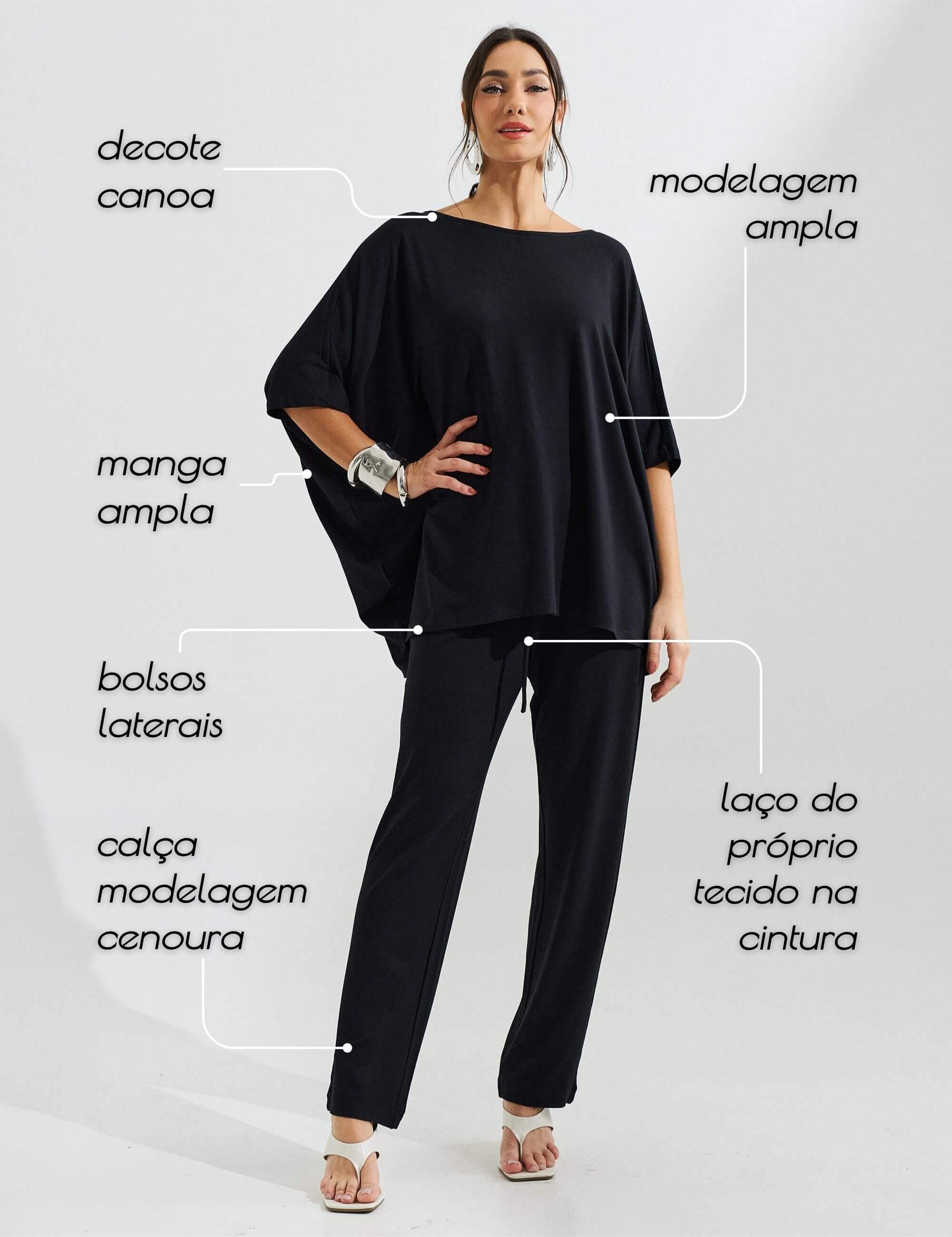 Conjunto Vicenza Emilia Preto