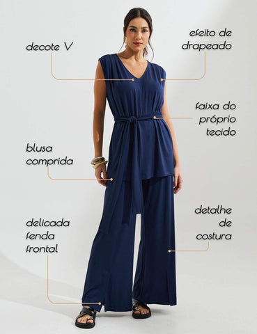 Conjunto Eduarda Azul Marinho