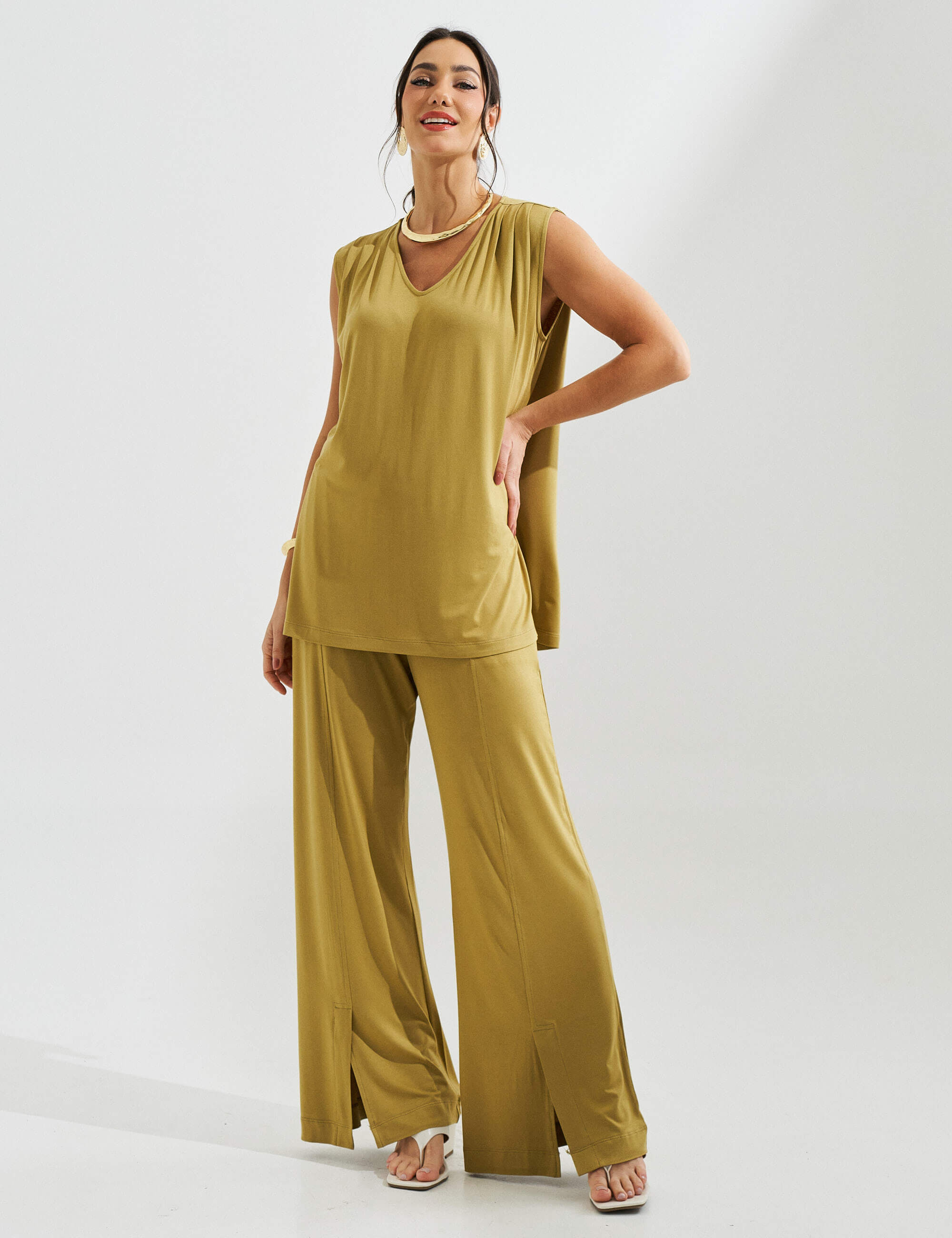 Conjunto Eduarda Verde Persa