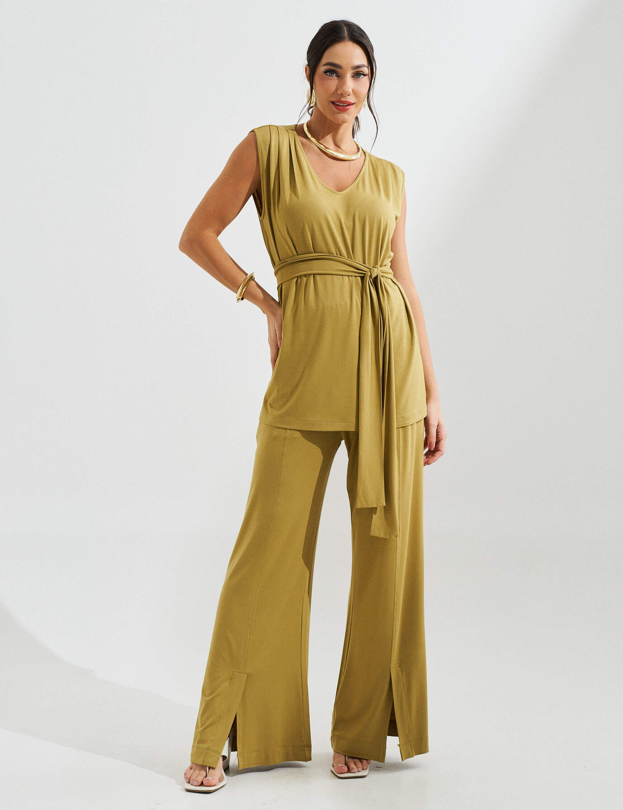 Conjunto Eduarda Verde Persa