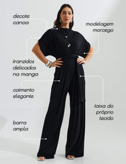Macacão Eurida Preto