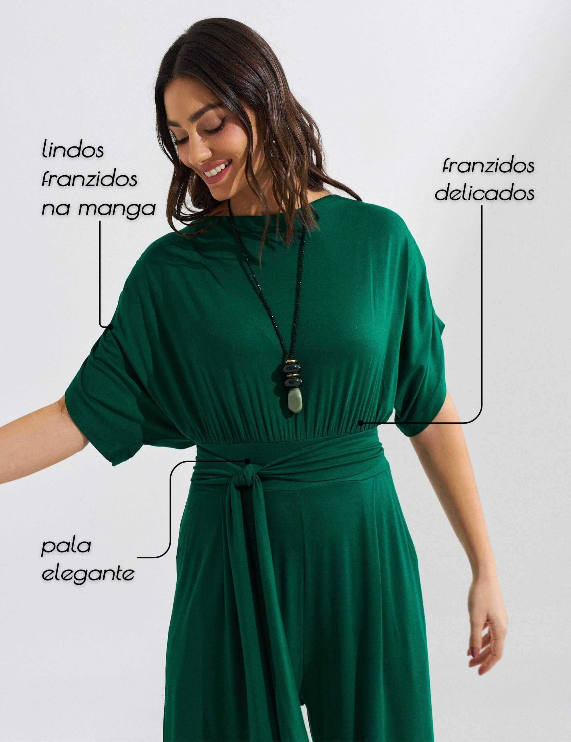 Macacão Eurida Verde Castanheira