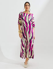 Vestido Estampado Elga Violeta