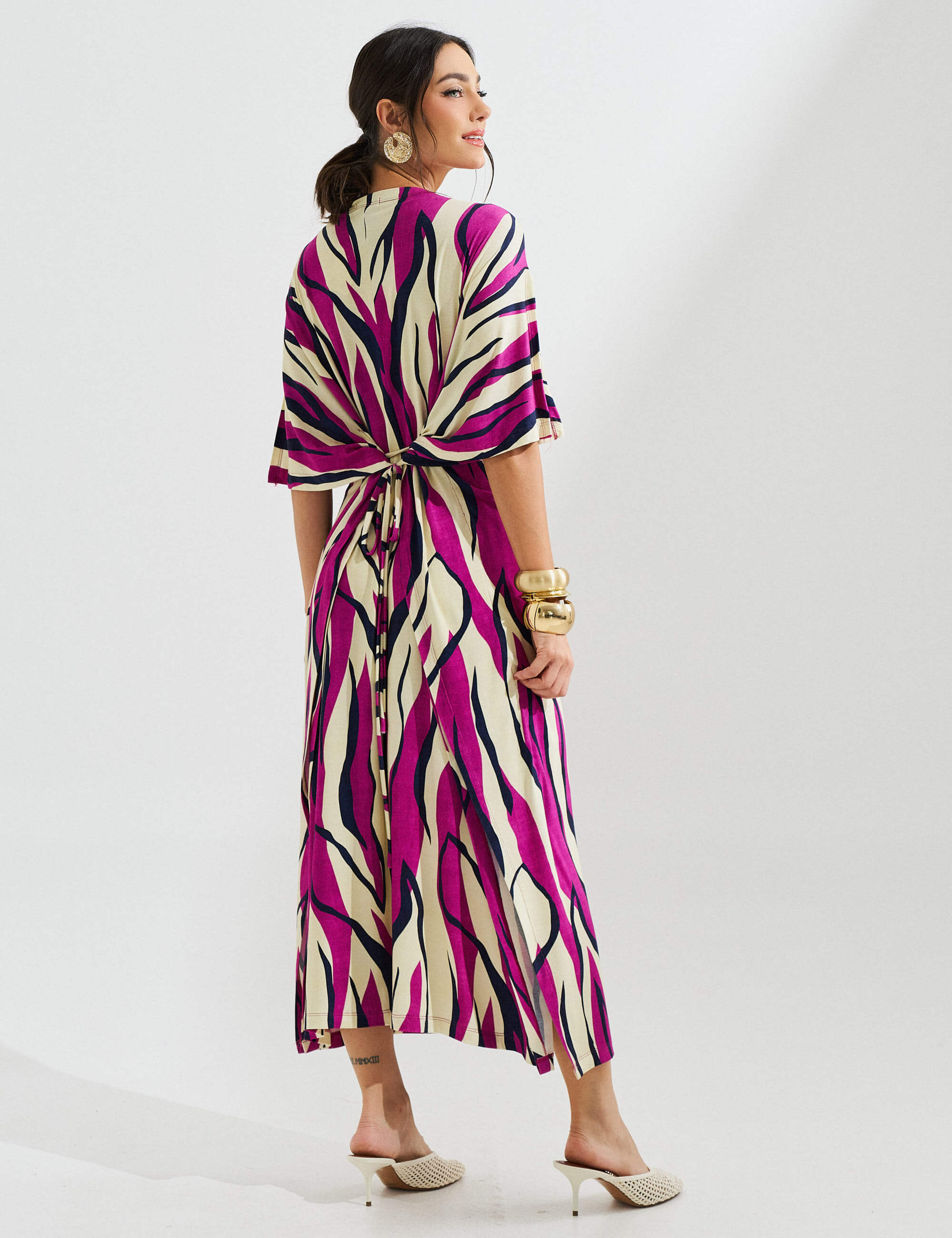 Vestido Estampado Elga Violeta