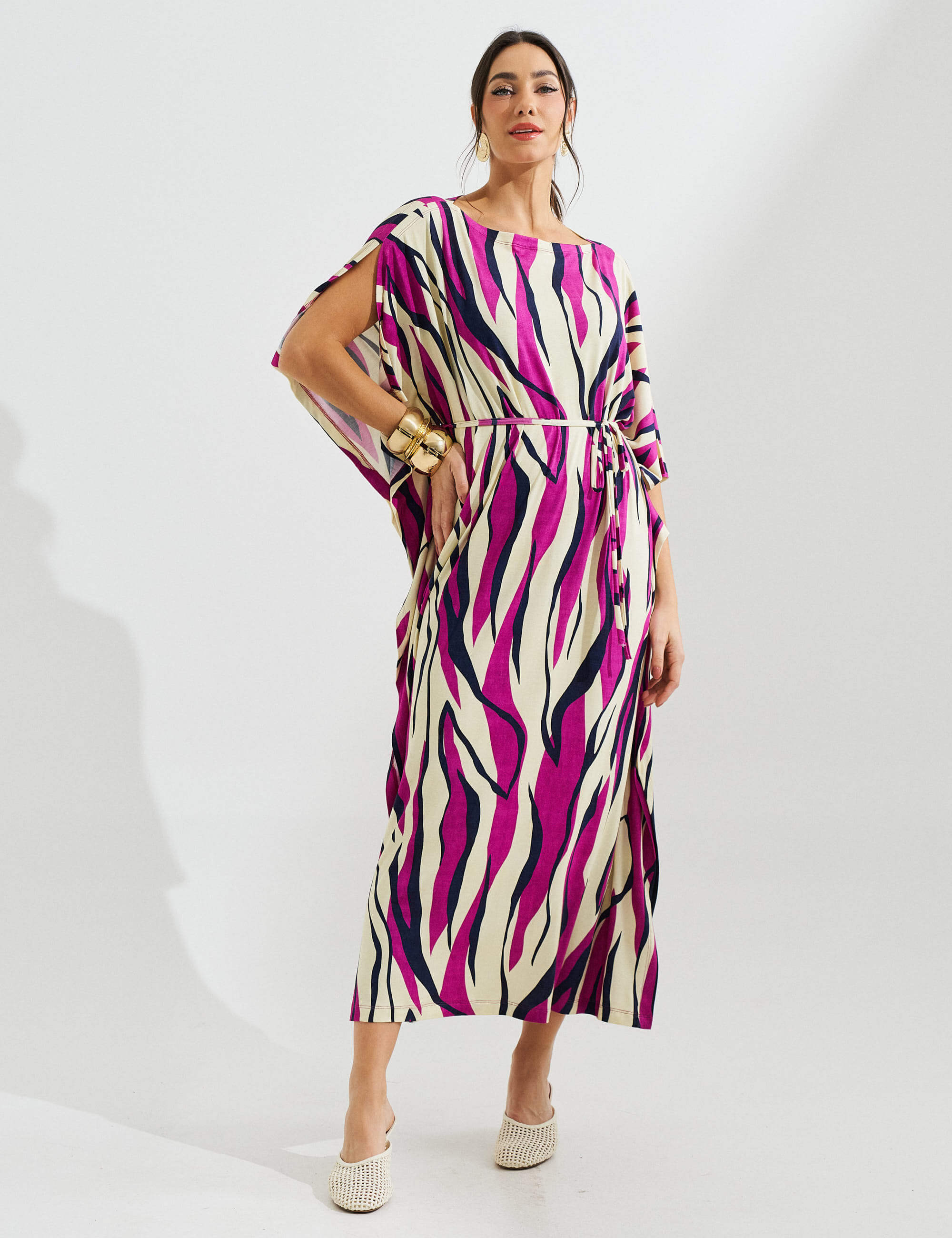 Vestido Estampado Elga Violeta