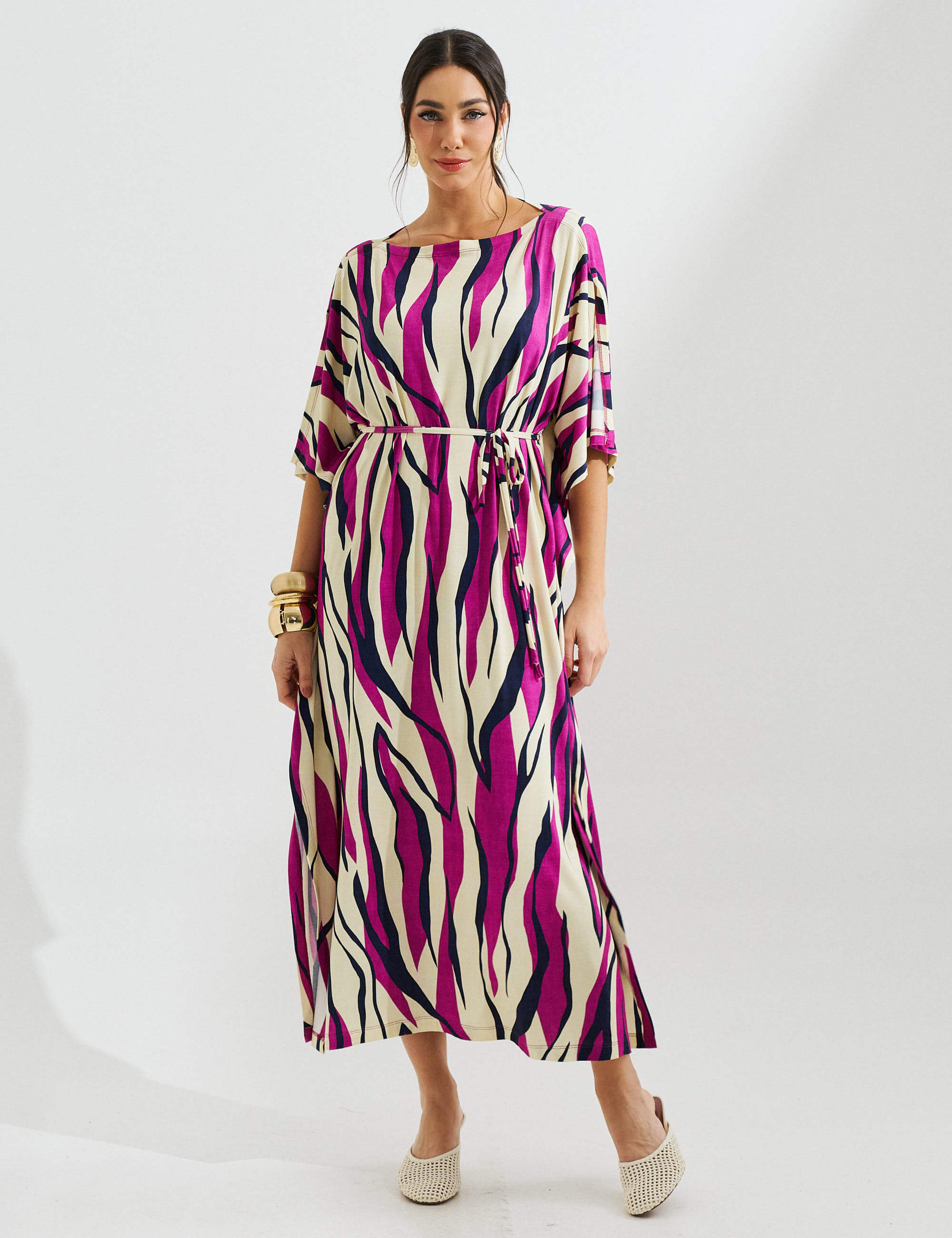 Vestido Estampado Elga Violeta