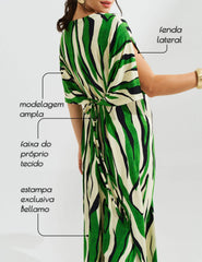 Vestido Estampado Elga Verde