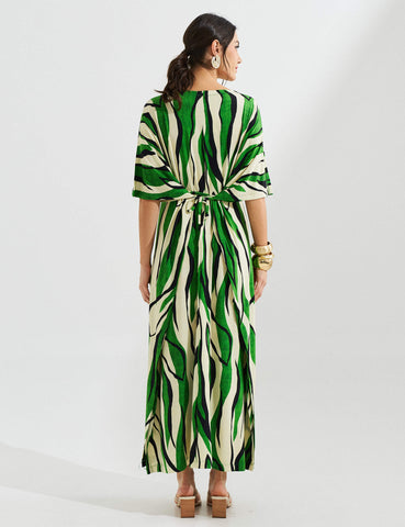 Vestido Estampado Elga Verde