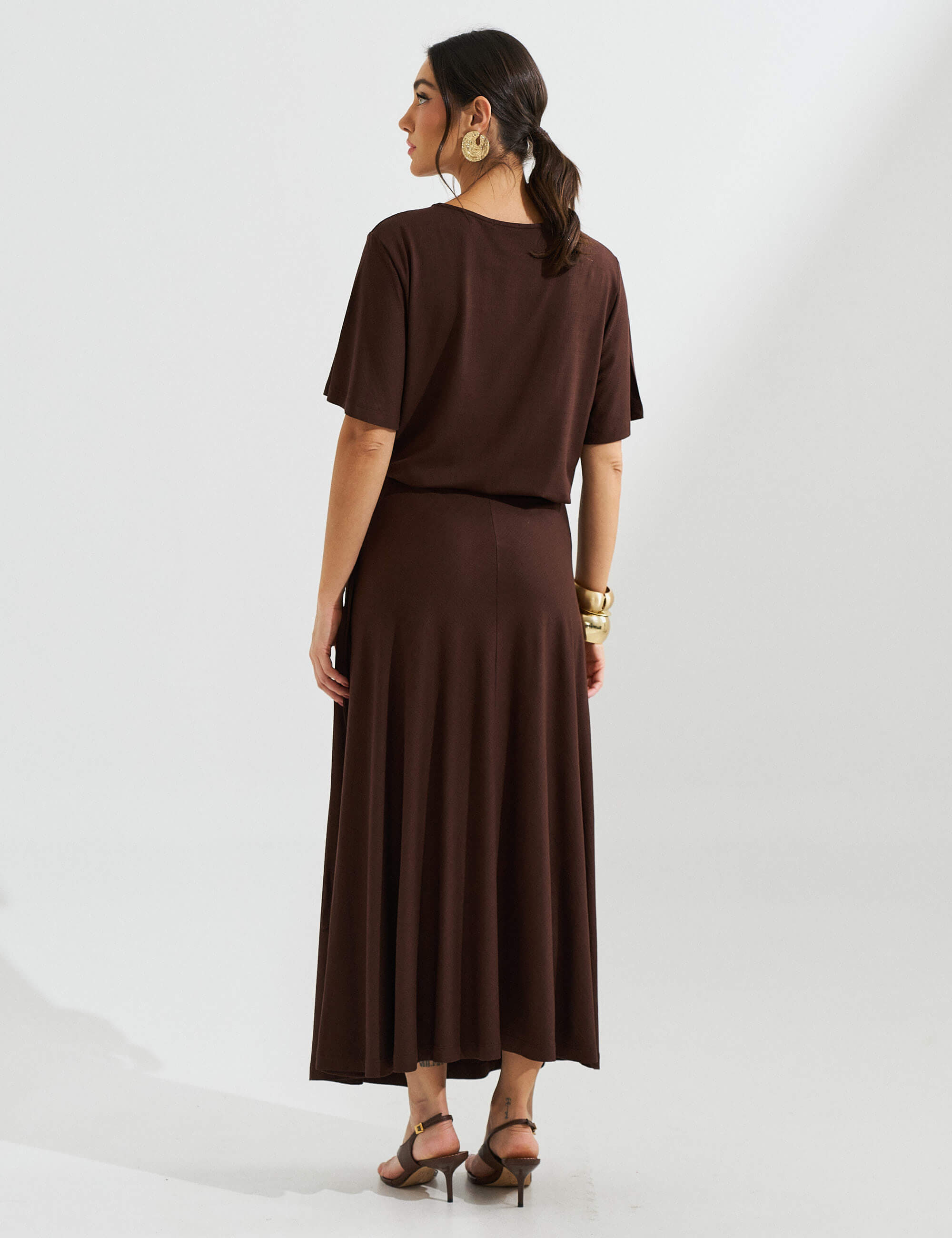 Conjunto Vicenza Eudine Marrom Natureza