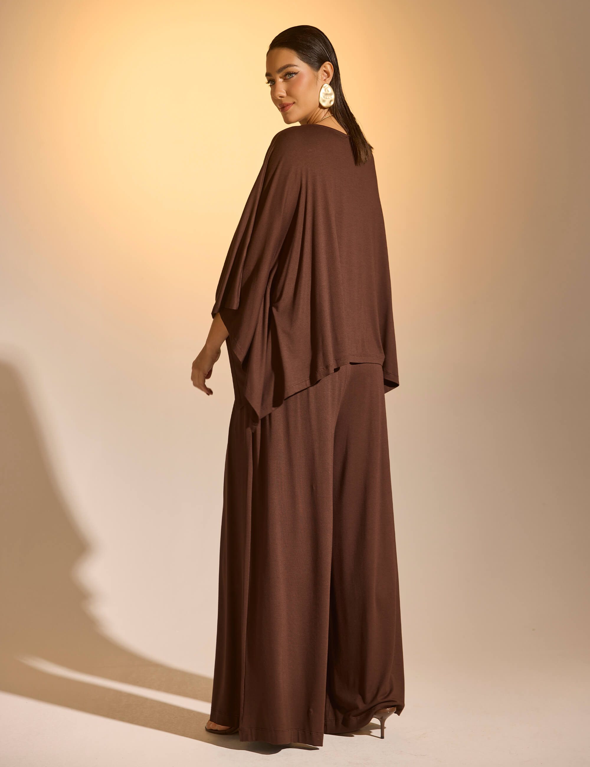 Conjunto Fiorela Marrom Natureza
