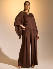 Conjunto Fiorela Marrom Natureza