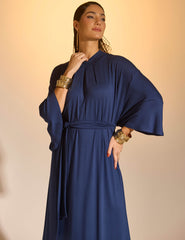 Vestido Fidela Azul Marinho