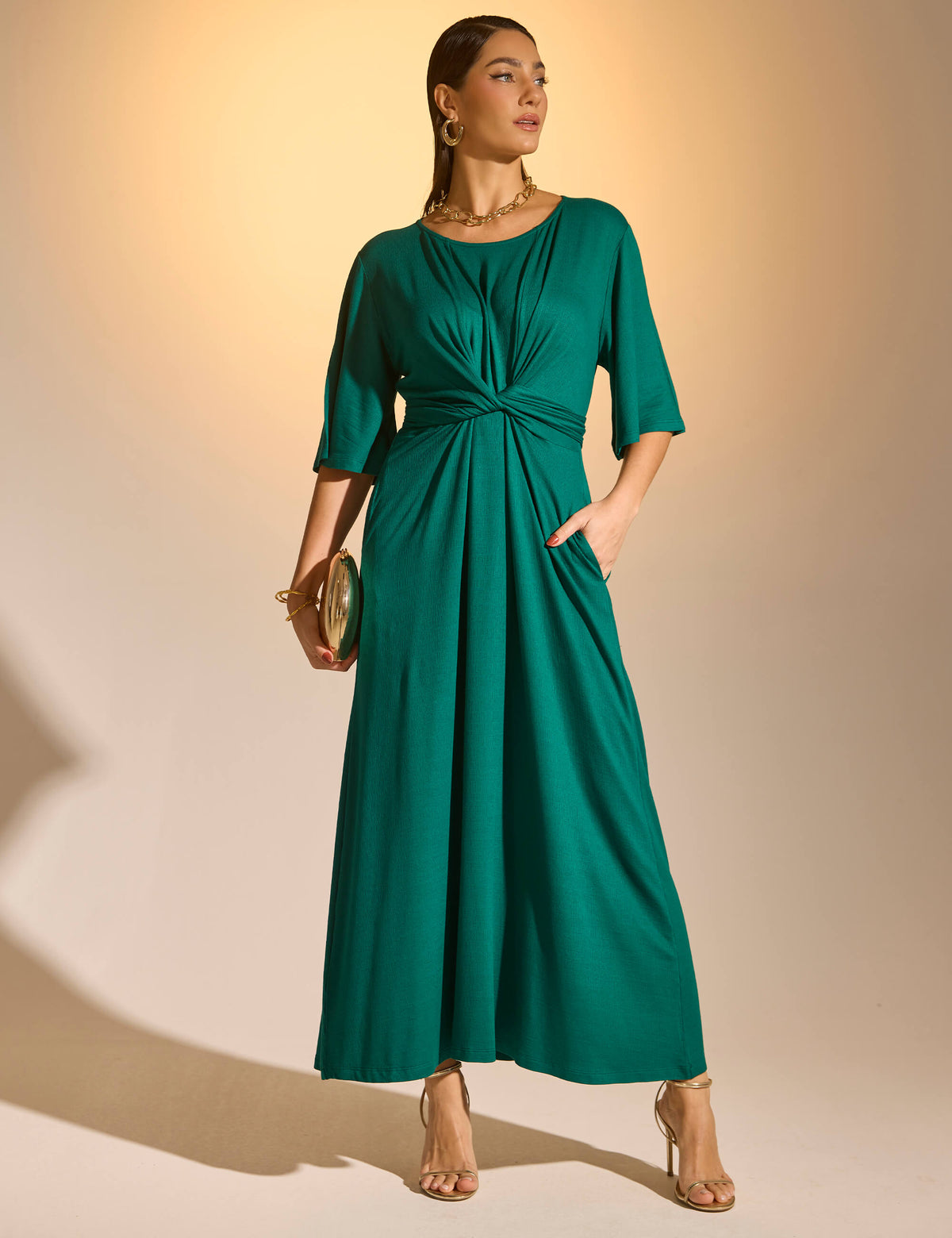 Vestido Vicenza Felicia Verde Castanheira