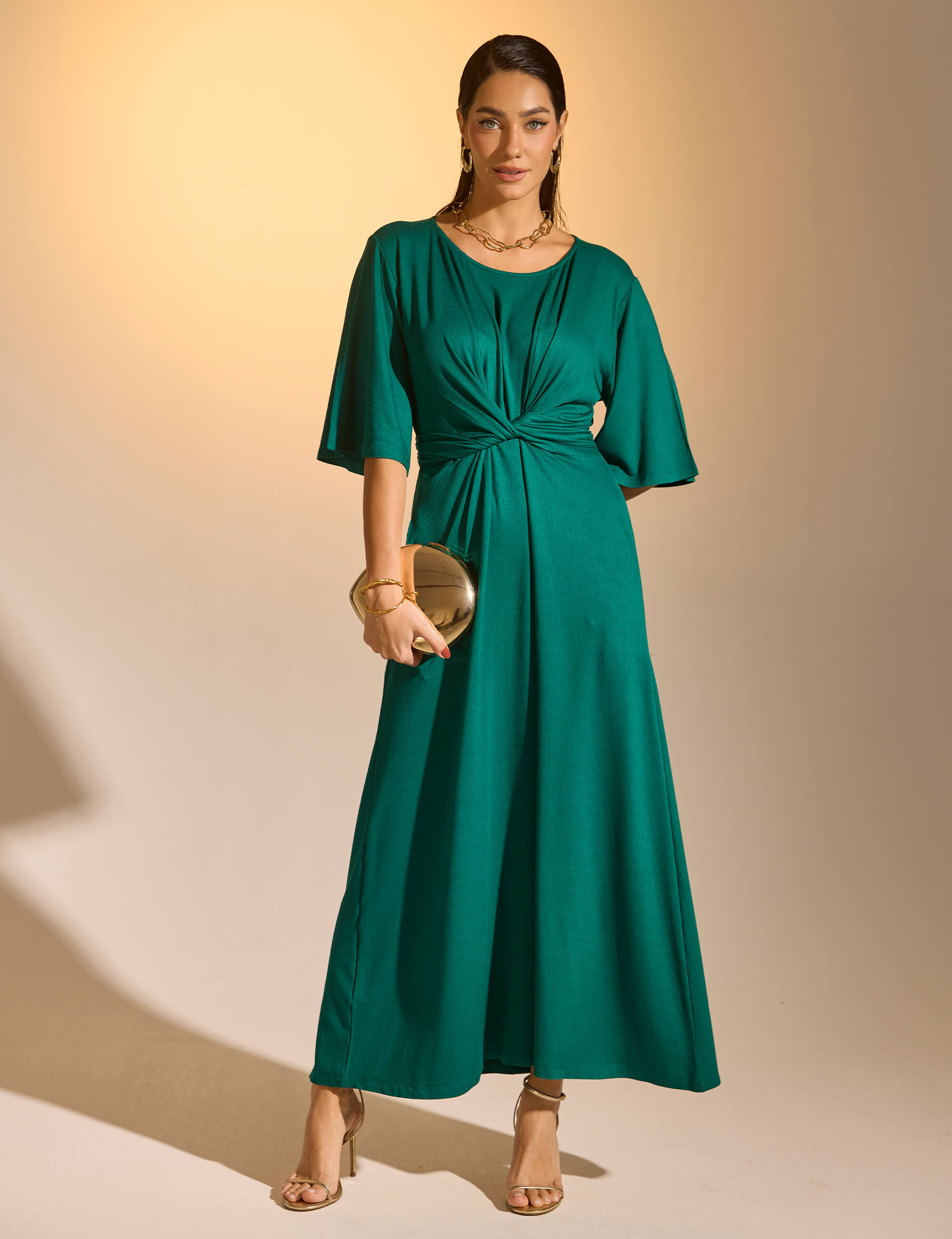 Vestido Vicenza Felicia Verde Castanheira