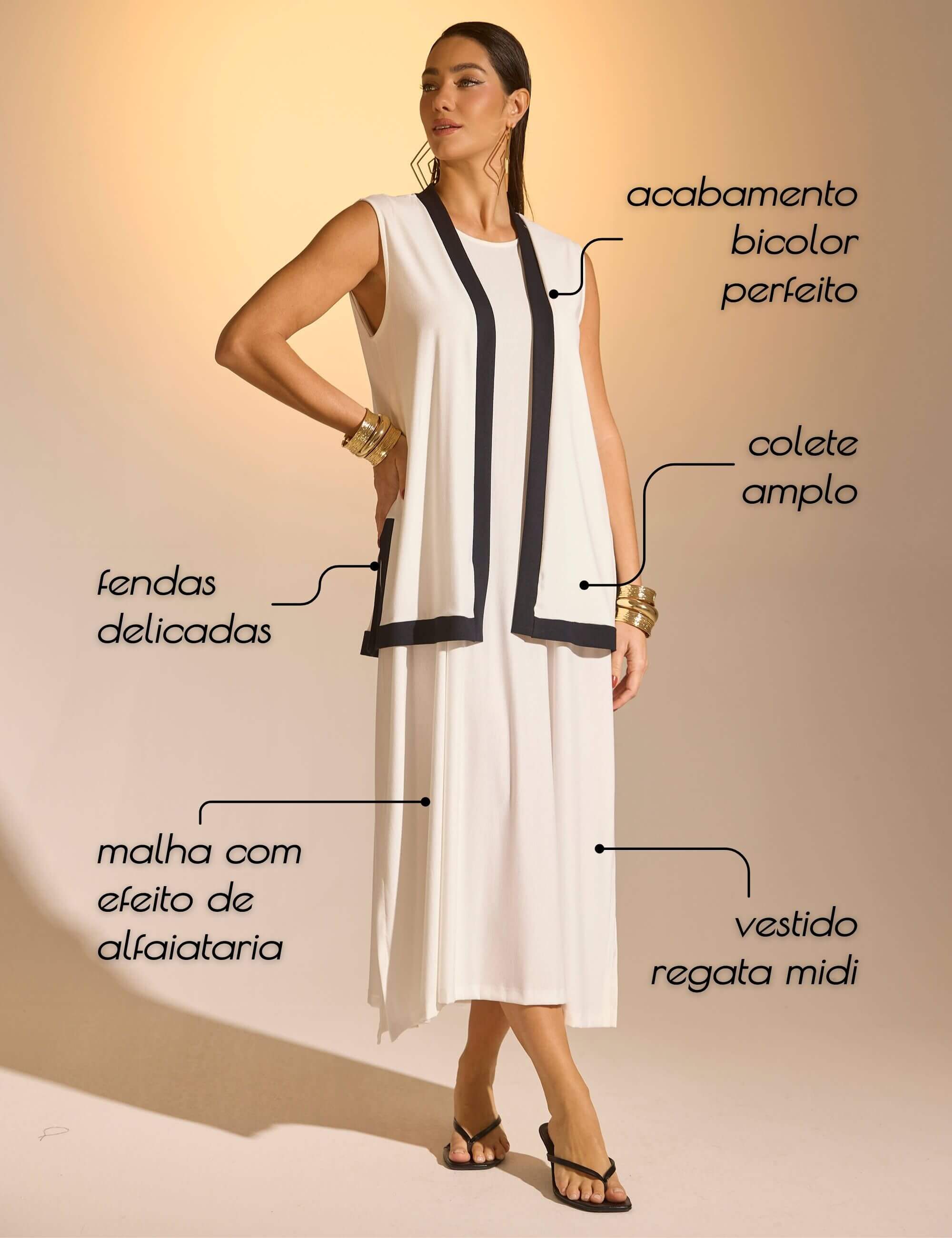 Vestido Marbella Fabia Off White