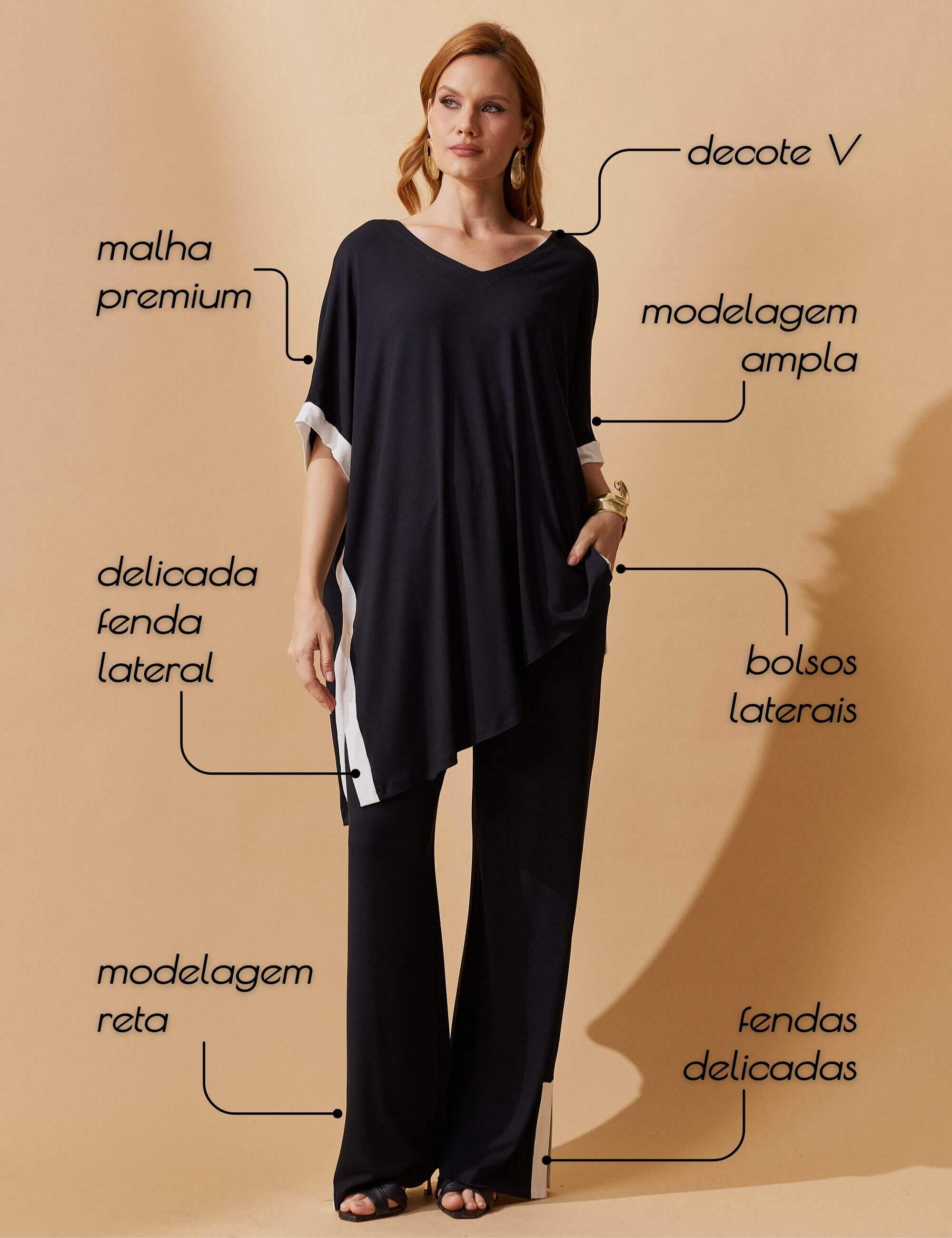 Conjunto Gael Preto