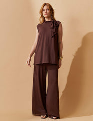 Conjunto Gertude Marrom Natureza