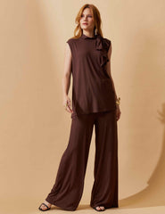 Conjunto Gertude Marrom Natureza
