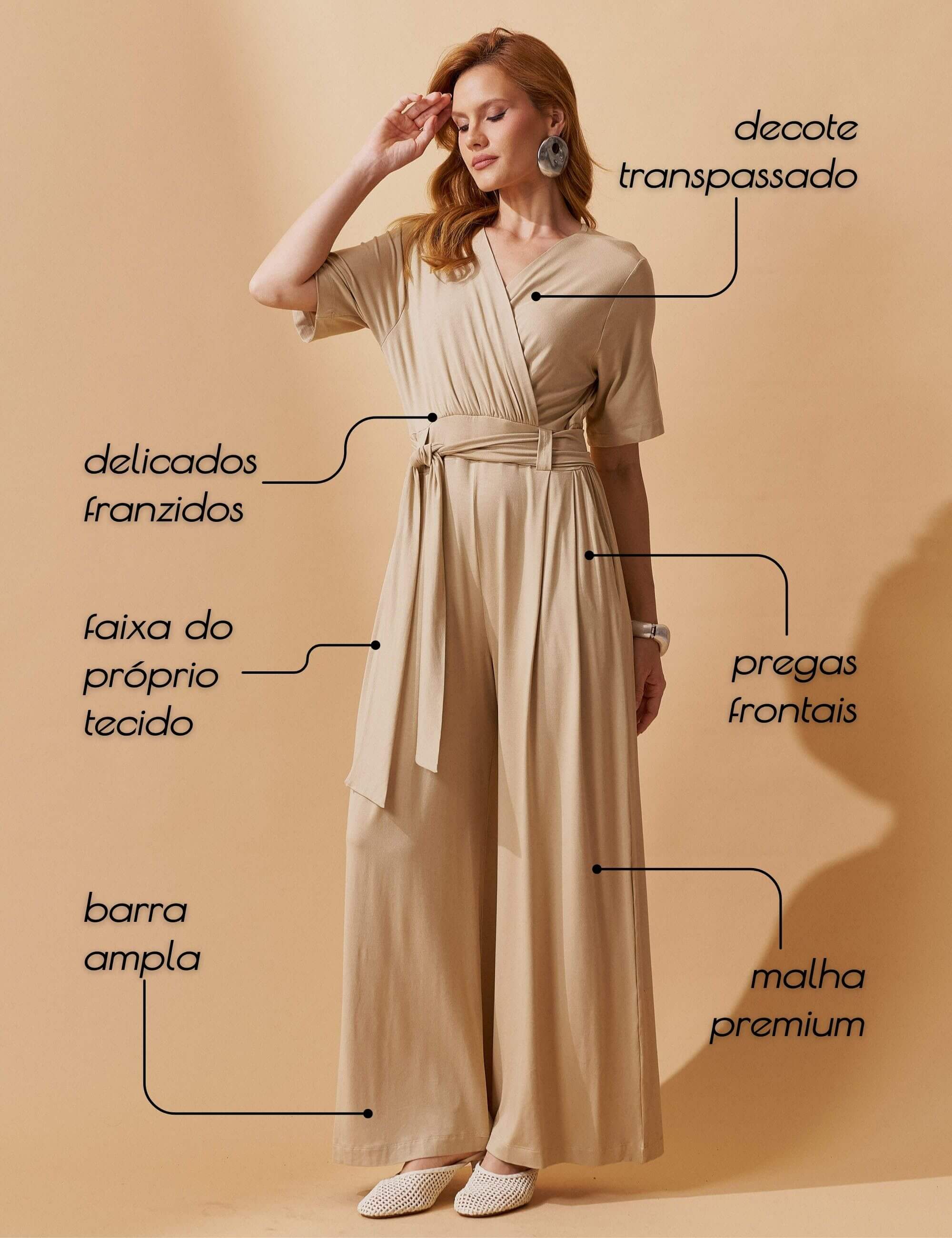 Macacão Gretel Bege MPB