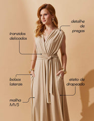 Vestido Galia Bege MPB
