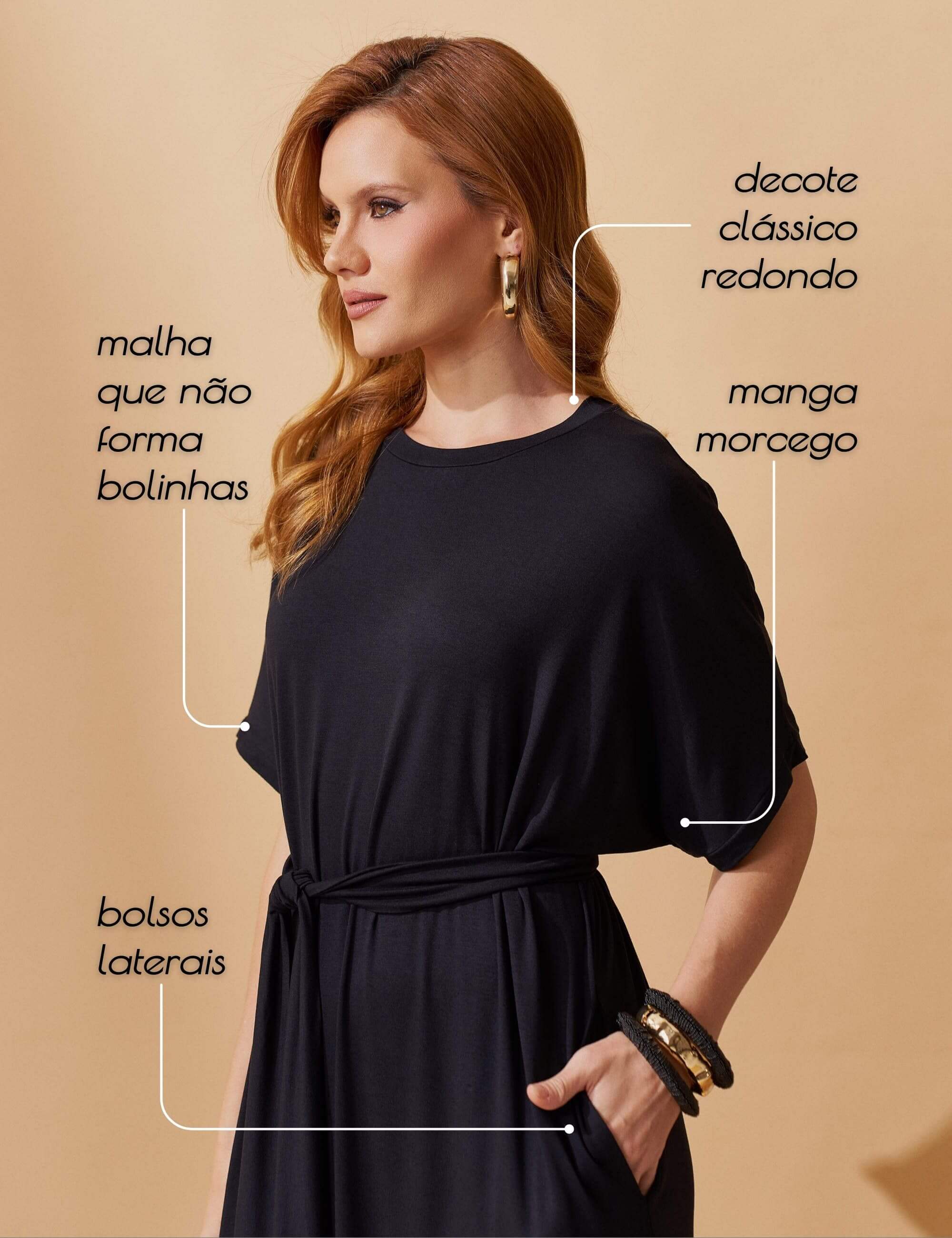 Vestido Gianina Preto