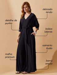 Macacão Marbella  Glora Preto