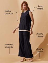 Conjunto Marbella Glenice Preto