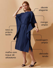 Vestido Marbella Gisela Azul Marinho