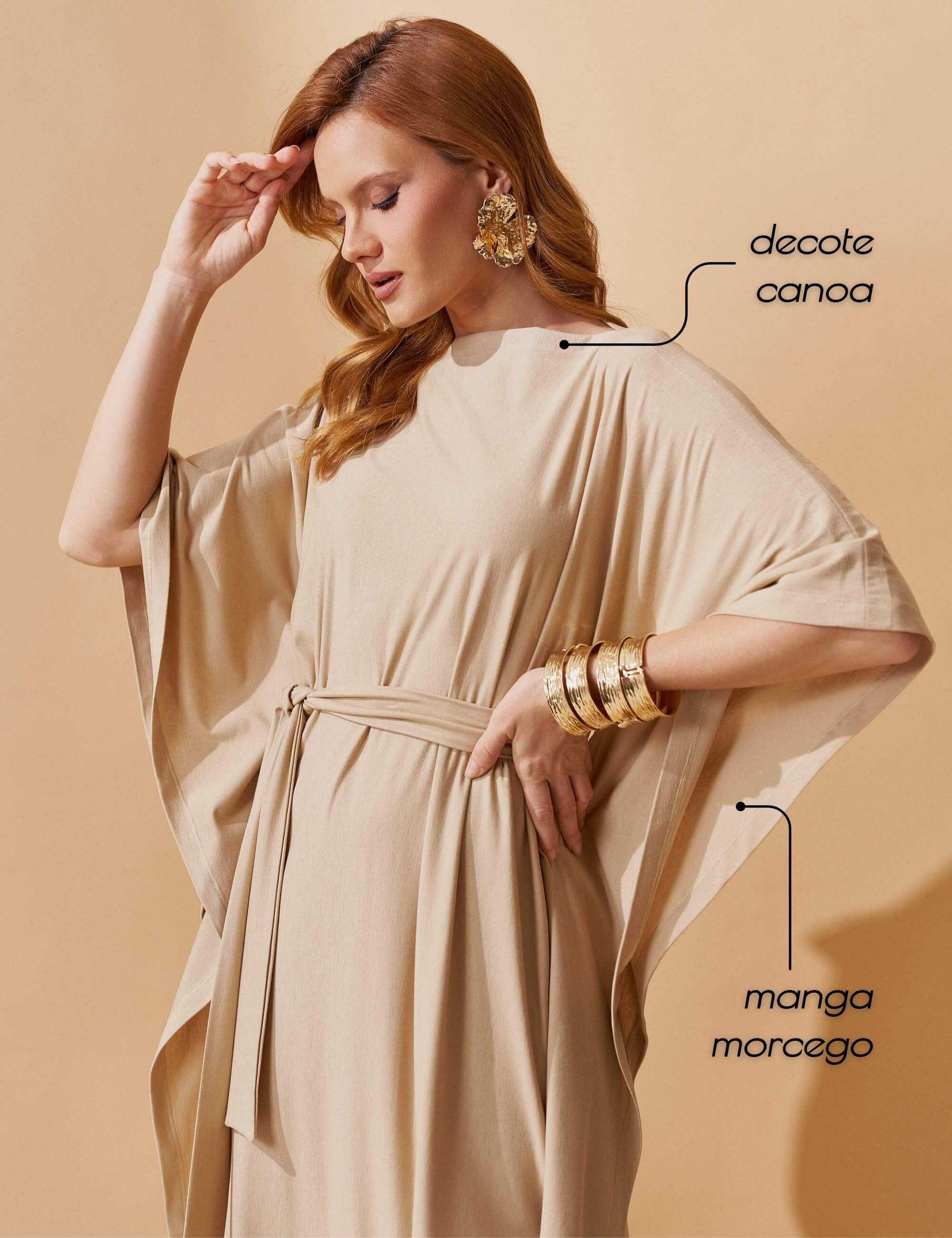 Vestido Marbella Gisela Bege MPB