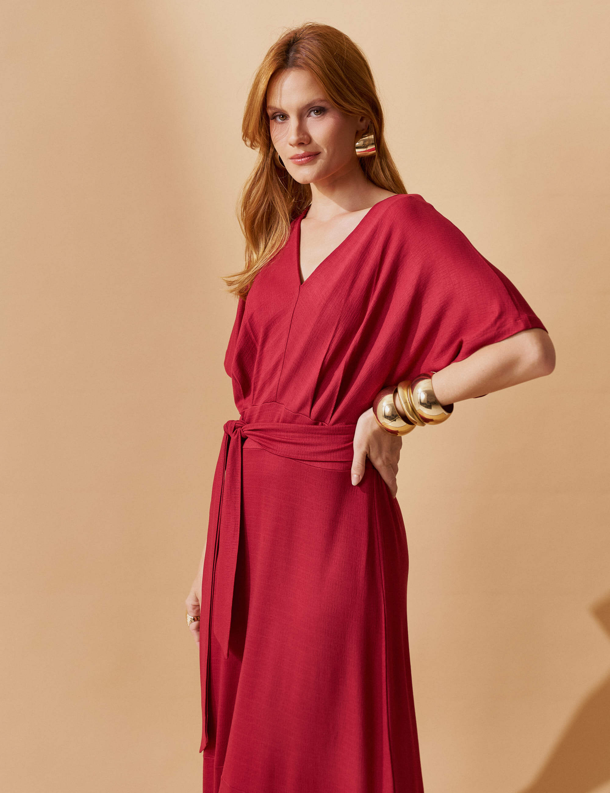 Vestido Vicenza Gomer Vermelho Hip Hop