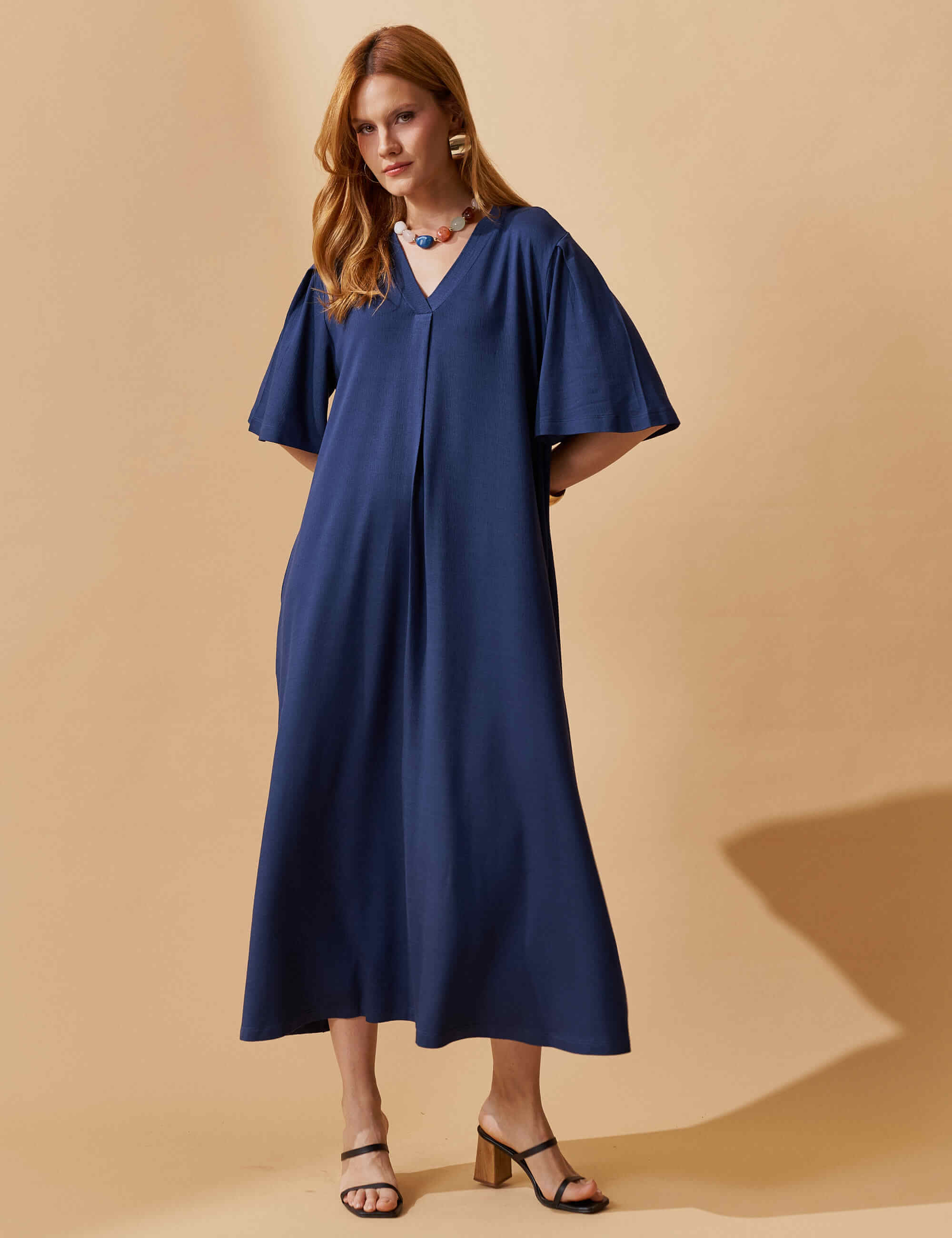 Vestido Vicenza Geralda Azul Marinho