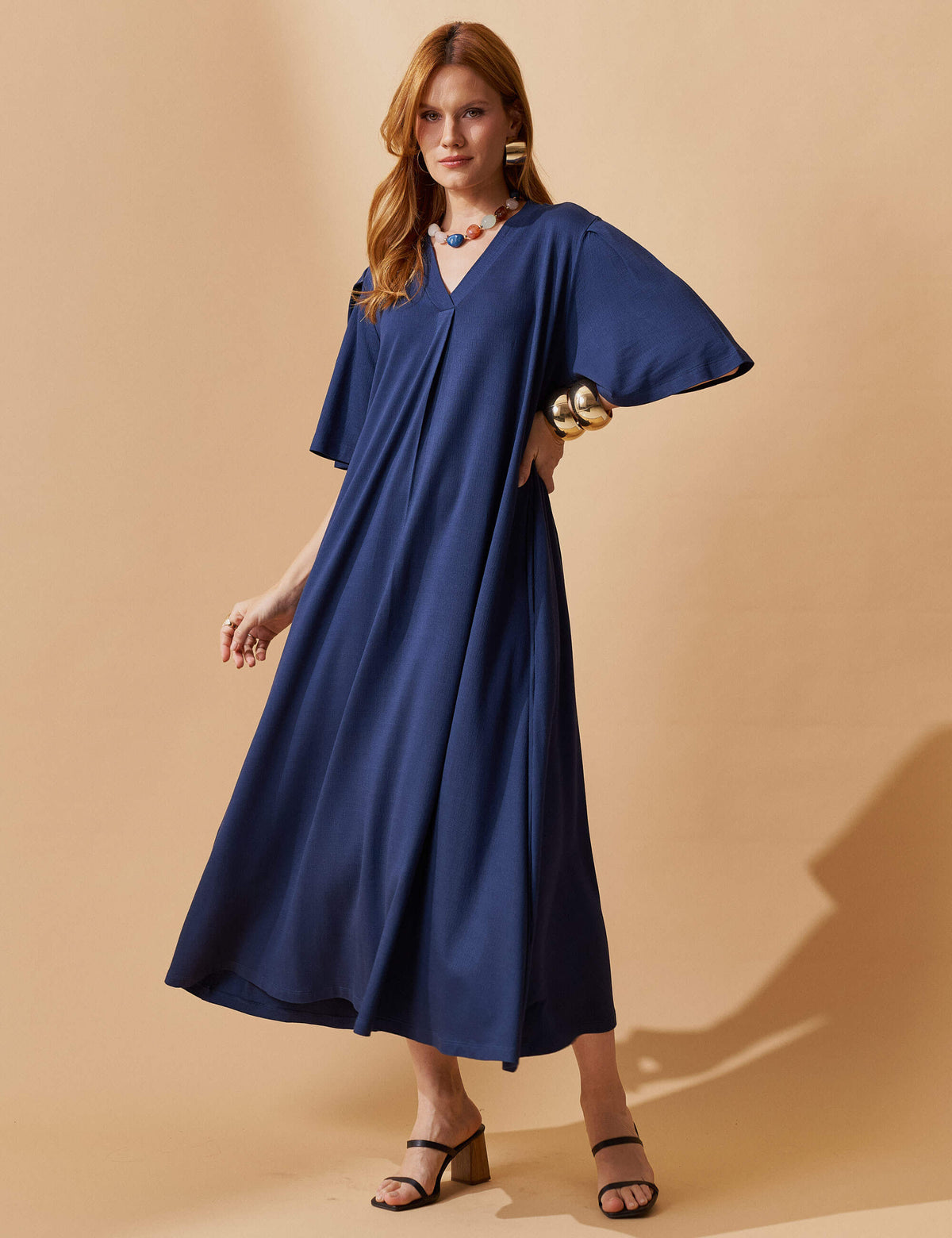 Vestido Vicenza Geralda Azul Marinho