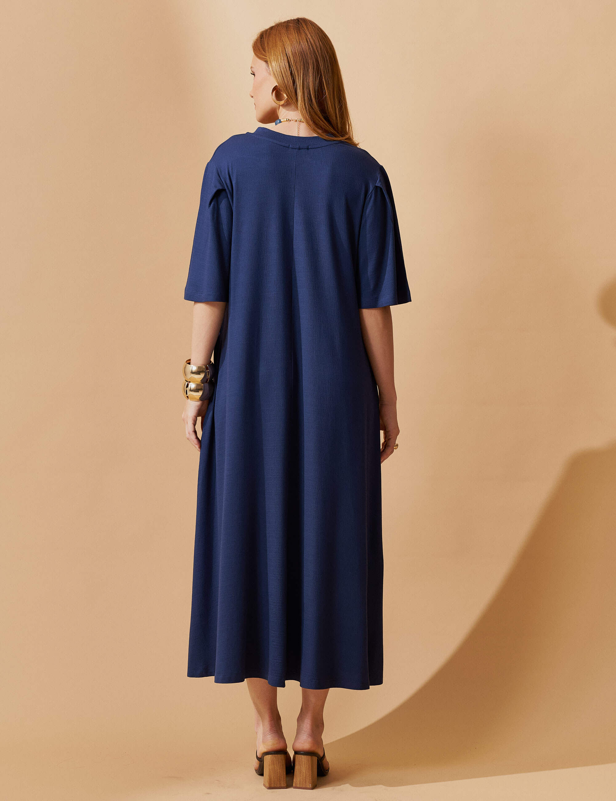 Vestido Vicenza Geralda Azul Marinho