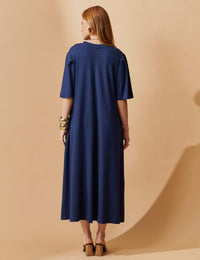 Vestido Vicenza Geralda Azul Marinho
