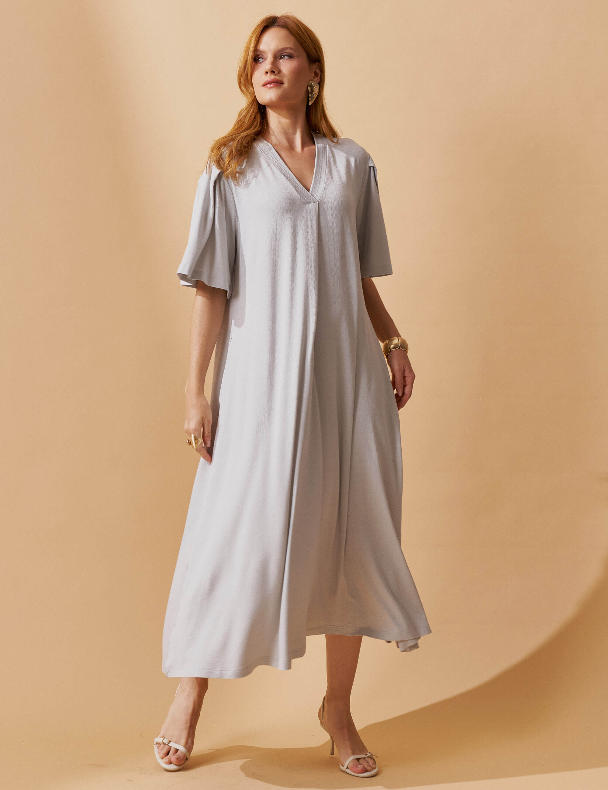 Vestido Vicenza Geralda Gelo