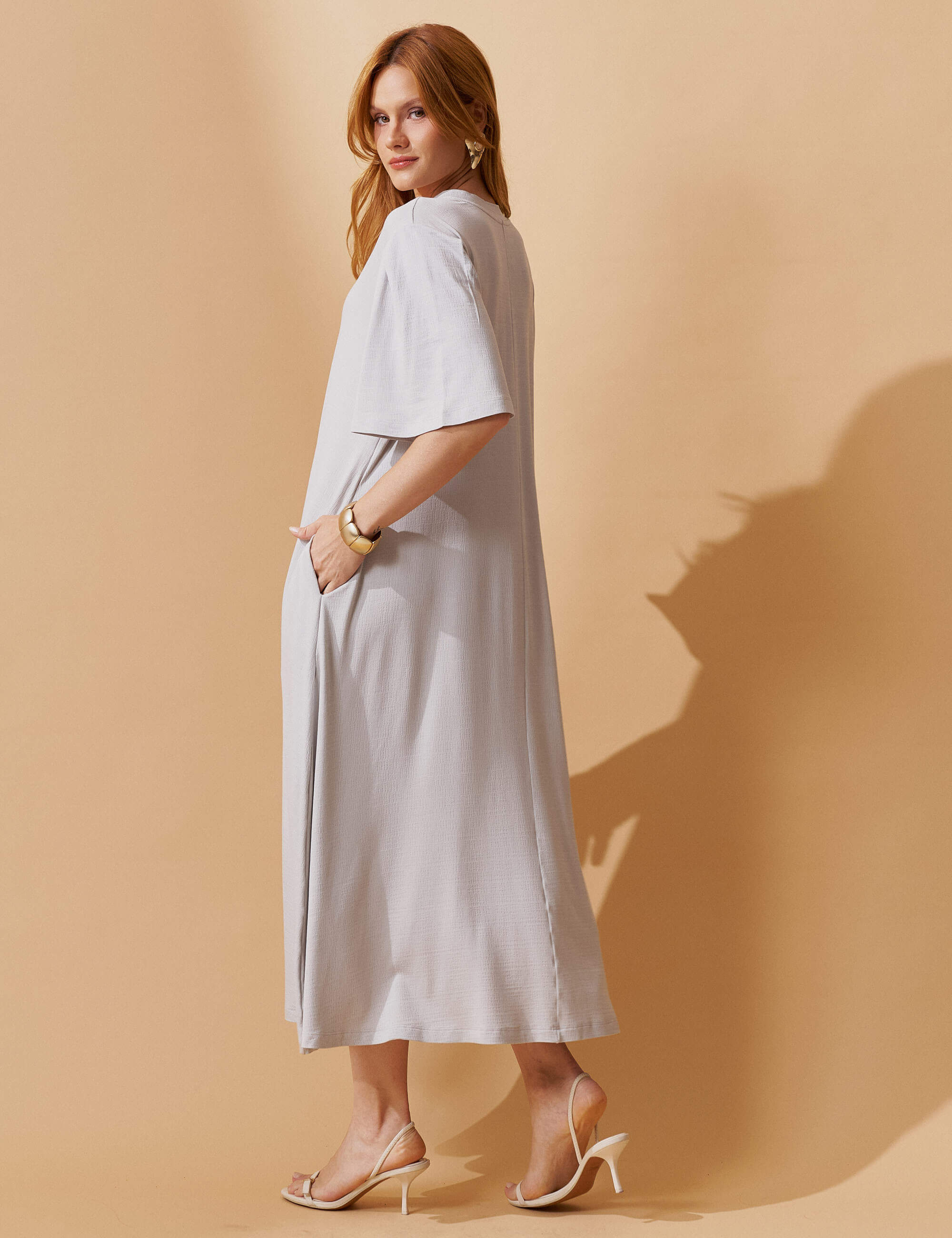 Vestido Vicenza Geralda Gelo