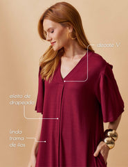 Vestido Vicenza Geralda Bordo