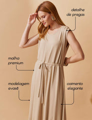 Vestido Vicenza Gione Bege MPB