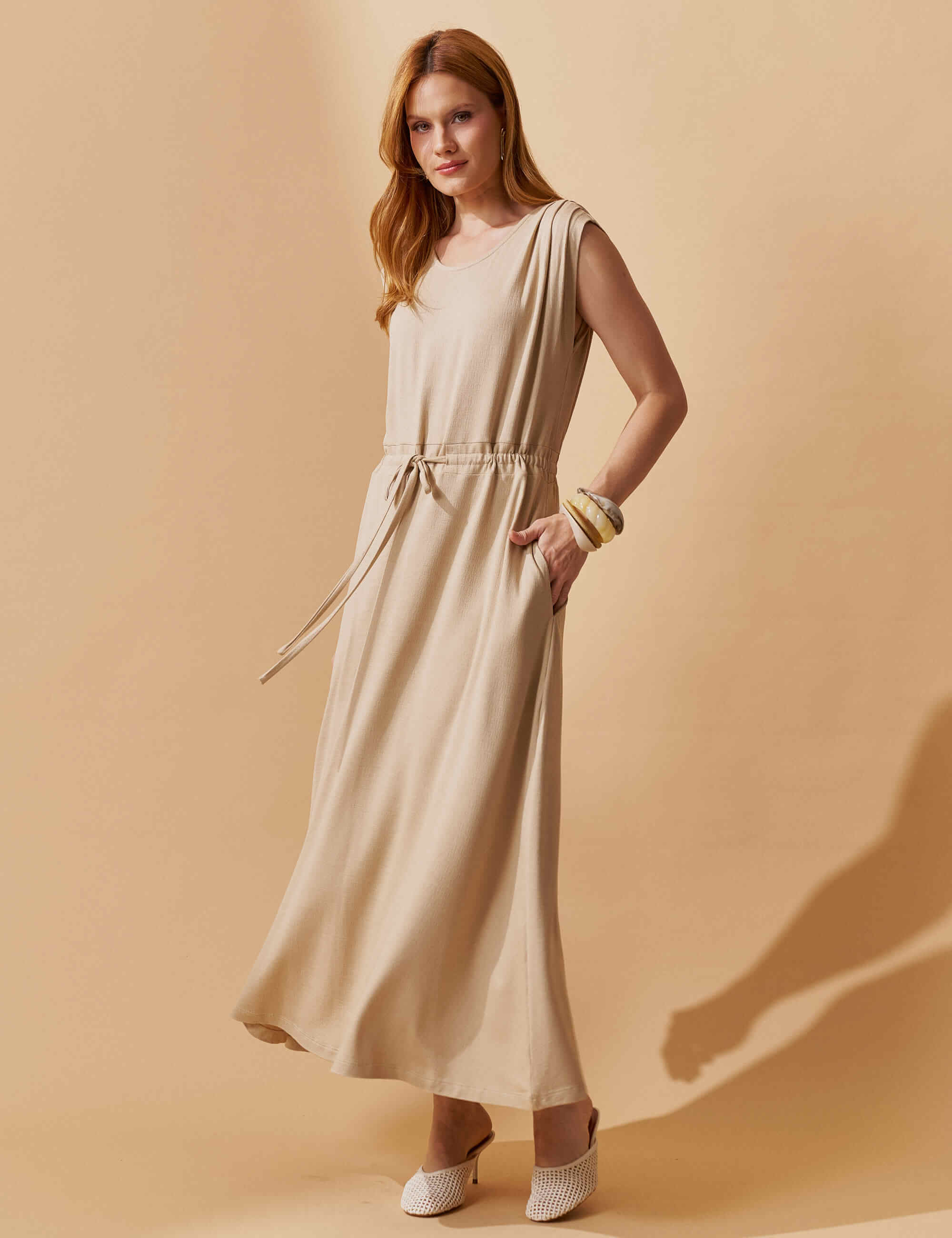 Vestido Vicenza Gione Bege MPB