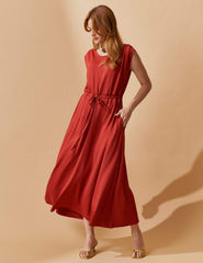 Vestido Vicenza Gione Marrom Galápagos