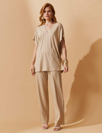 Conjunto Vicenza Glenda Bege MPB