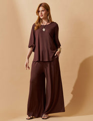 Conjunto Vicenza Gale Marrom Natureza
