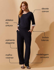 Conjunto Vicenza Gena Preto